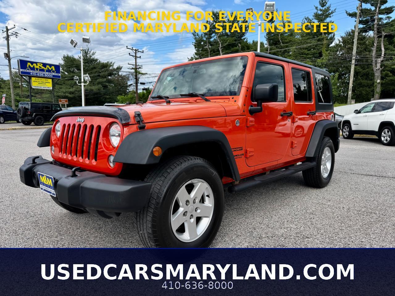2015 Jeep Wrangler Unlimited 4WD 4dr Sport