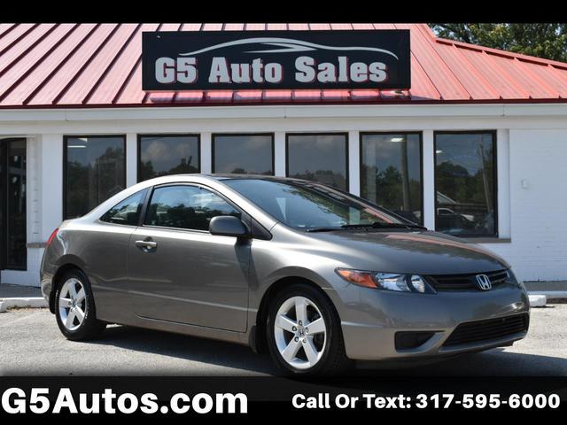 Gray 2007 Honda Civic Coupe Coupe Front-Wheel Drive 5-Speed Manual