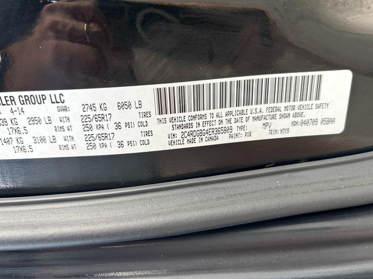 Dodge Grand Caravan 4dr Wgn SE 30th Anniversary 2014