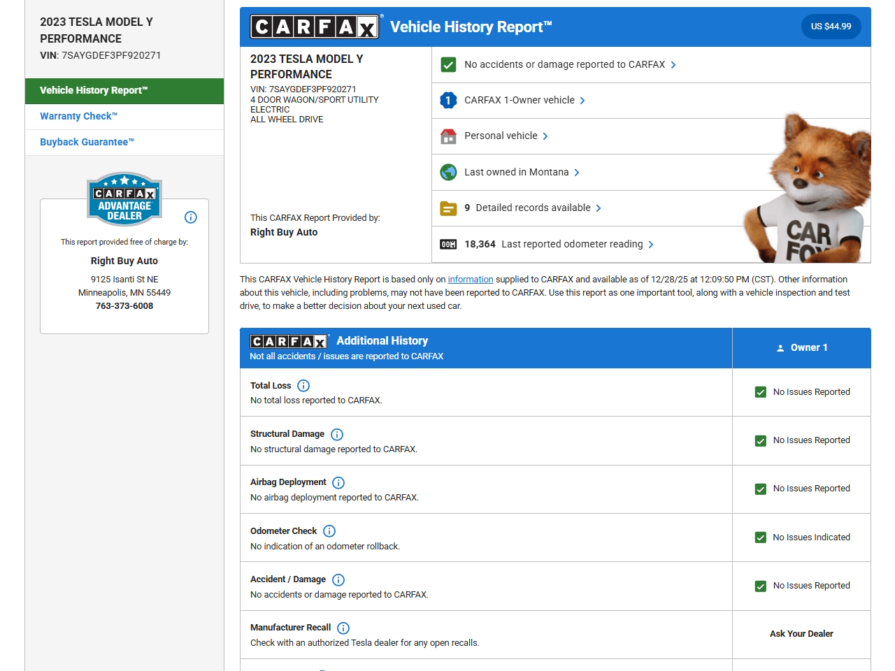 Tesla Model Y Performance 2023