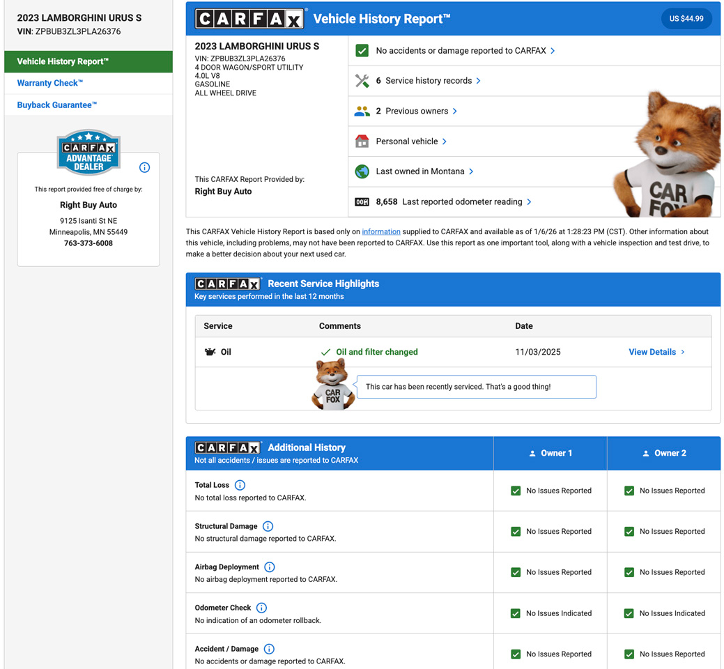 Lamborghini Urus S 2023