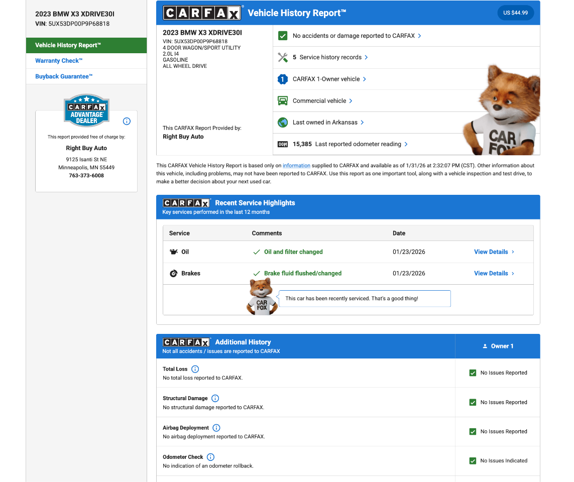 BMW X3 xDrive30i 2023