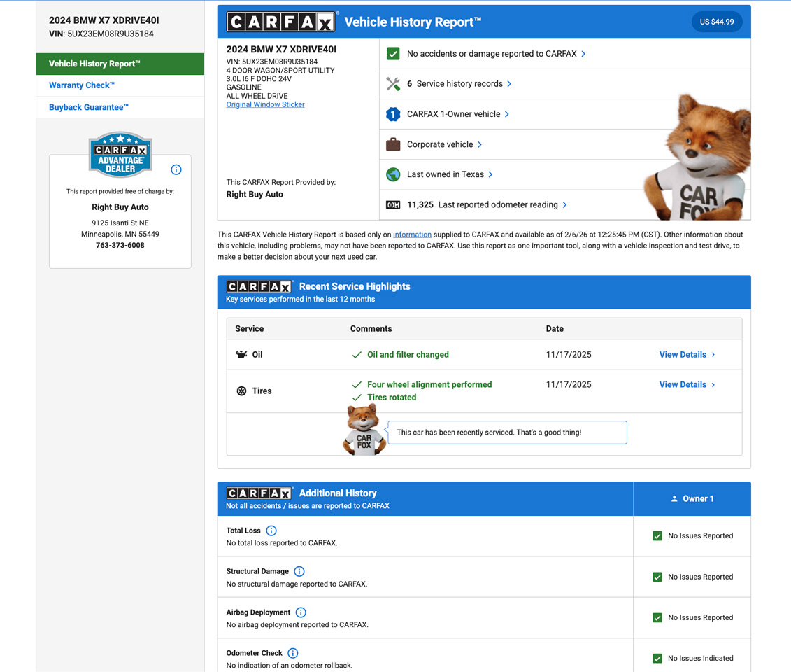 BMW X7 xDrive40i 2024