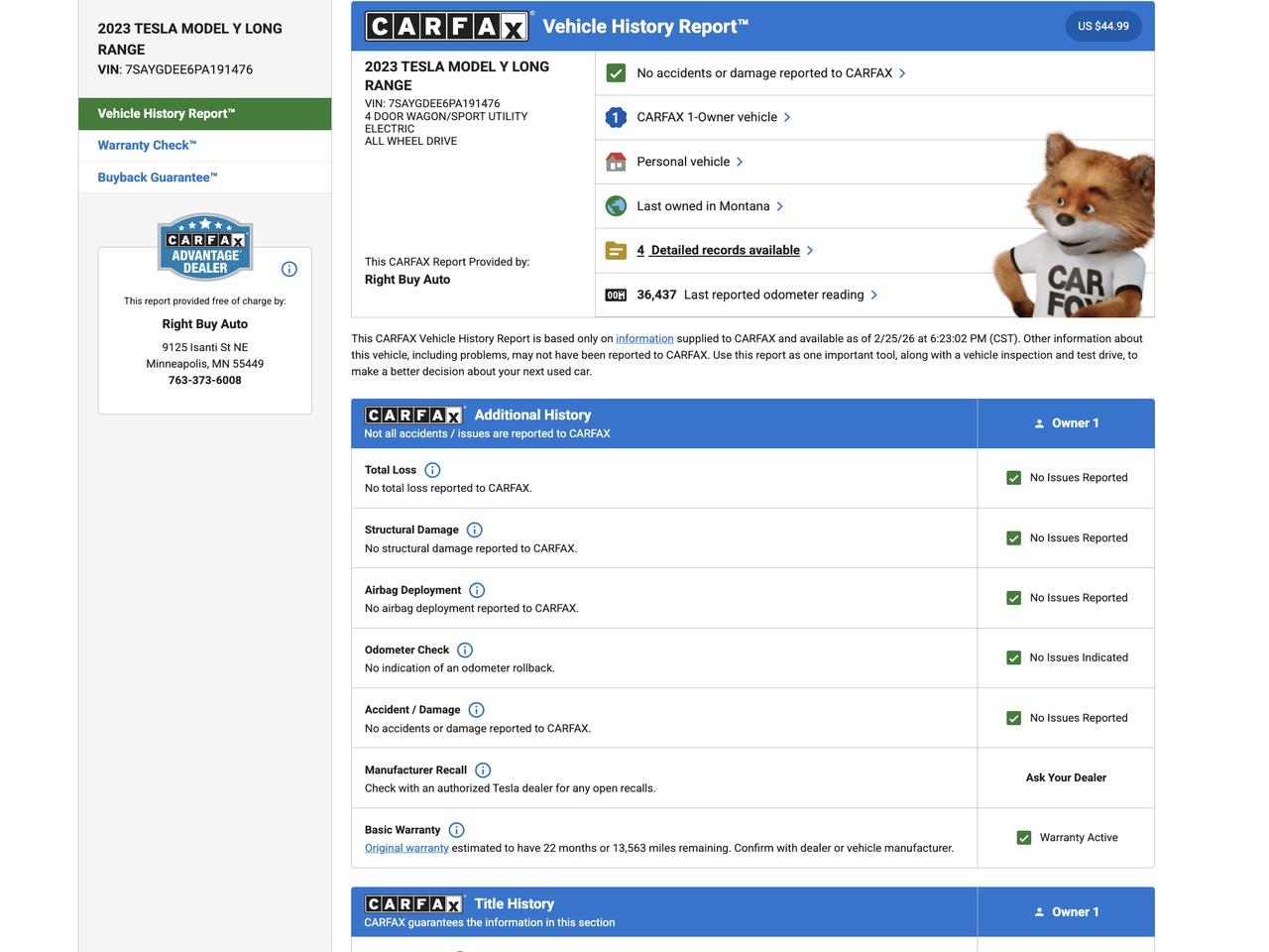 Tesla Model Y Long Range 2023
