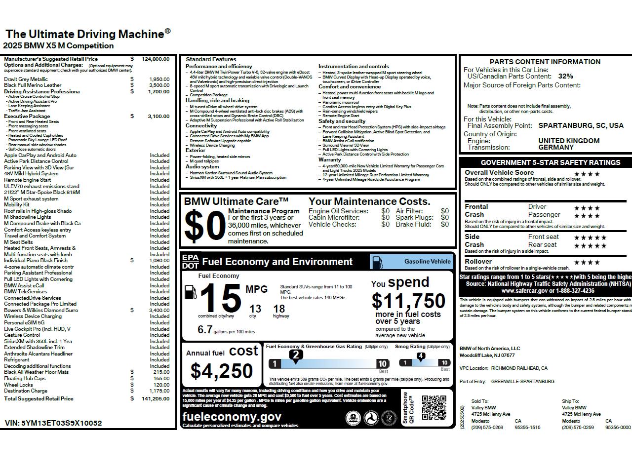 BMW X5 M Competition 2025