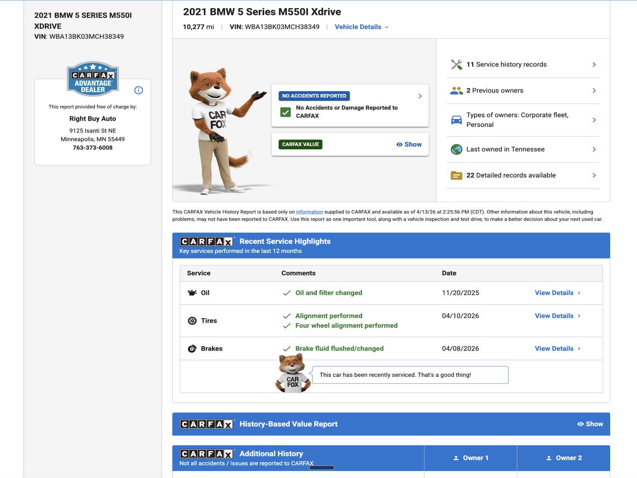 BMW 5-Series M550i xDrive 2021