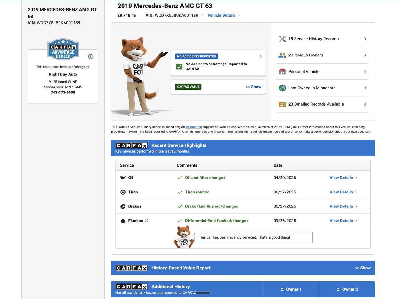 Mercedes-Benz AMG GT 63 Sedan 2019