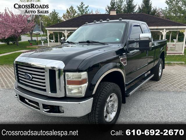 Black 2010 Ford F-350 Super Duty XLT SuperCab 4WD Pickup Truck Four-Wheel Drive Automatic