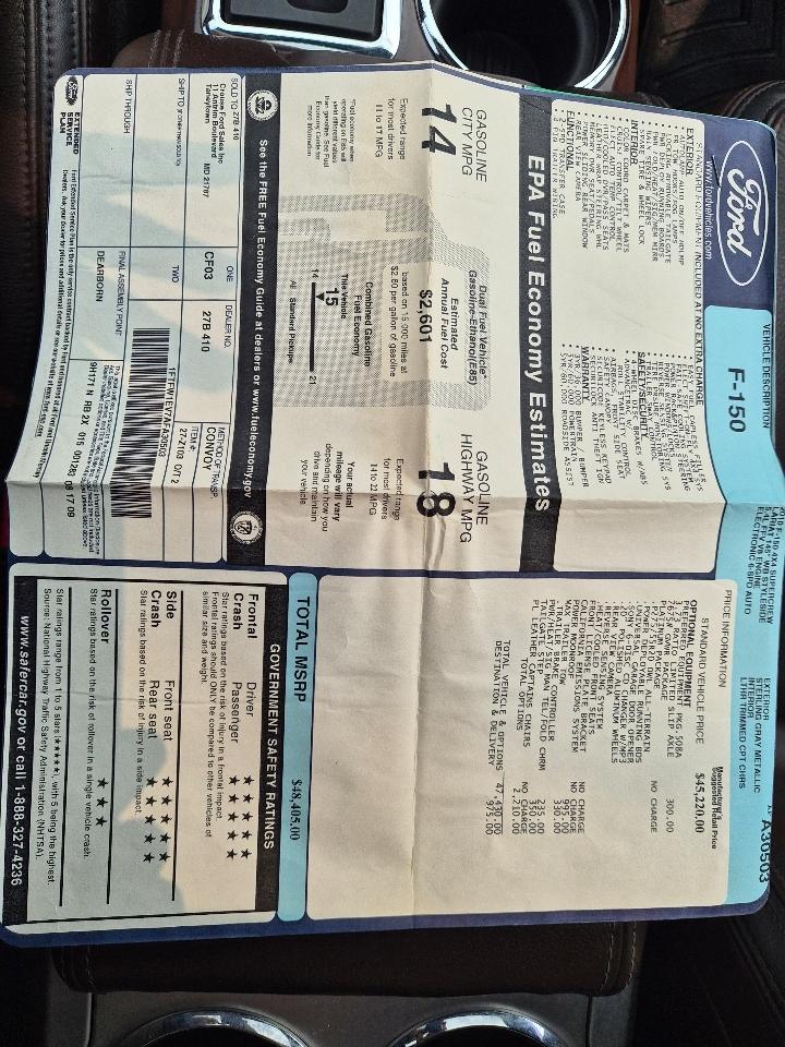 Ford F-150 Lariat SuperCrew 5.5-ft. Bed 4WD 2010