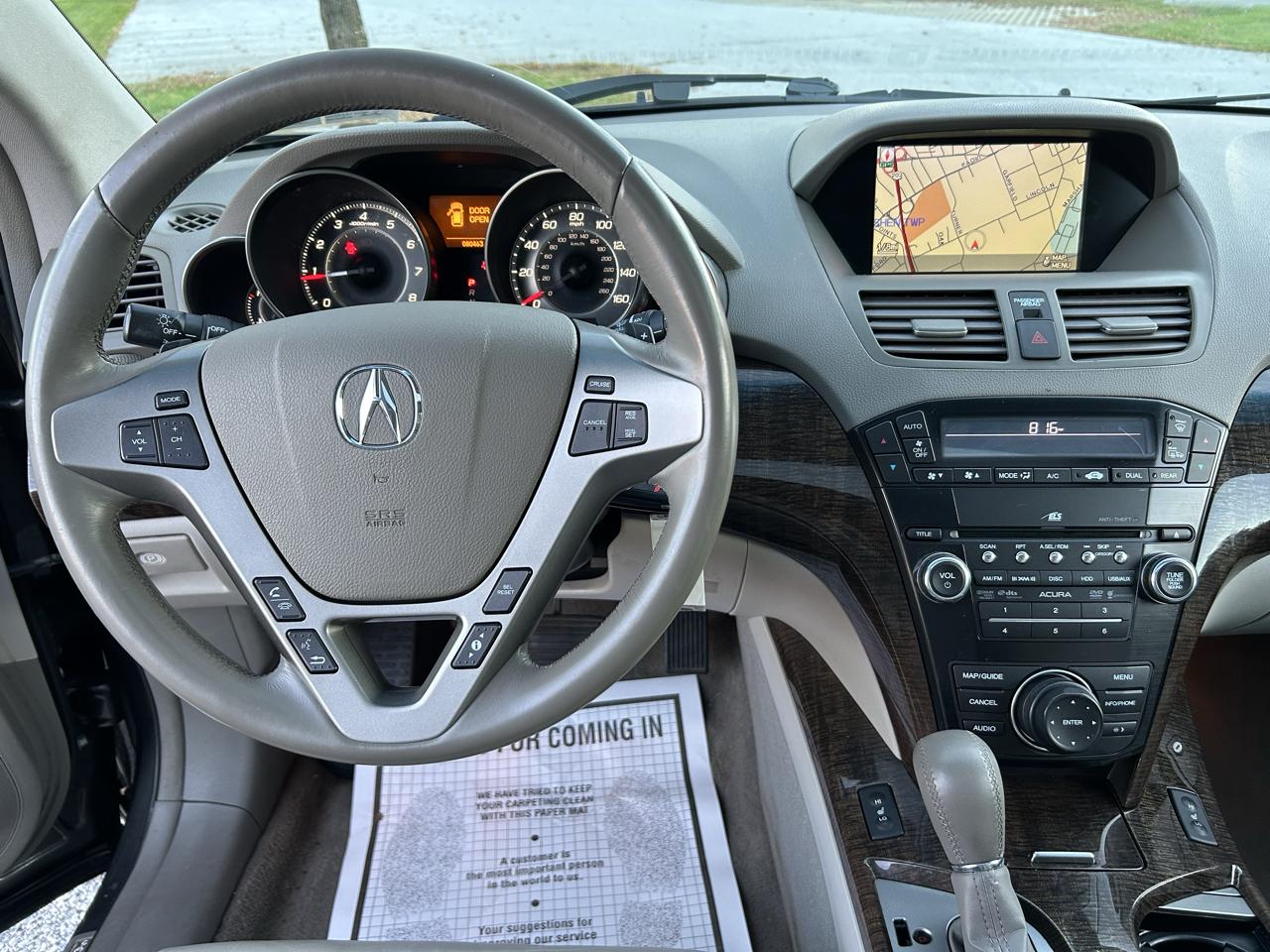 Acura MDX 6-Spd AT w/Tech Package 2012
