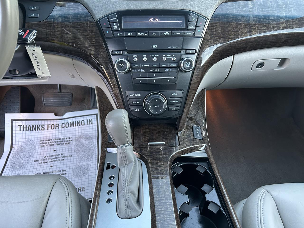 Acura MDX 6-Spd AT w/Tech Package 2012