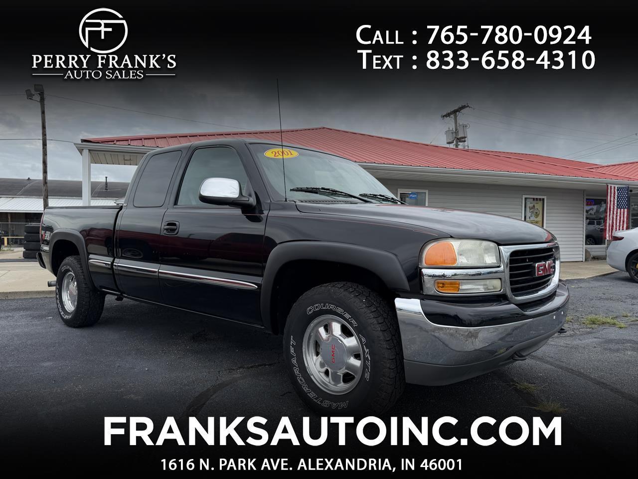 2001 GMC Sierra 1500 SLE Ext Cab 4WD 4D