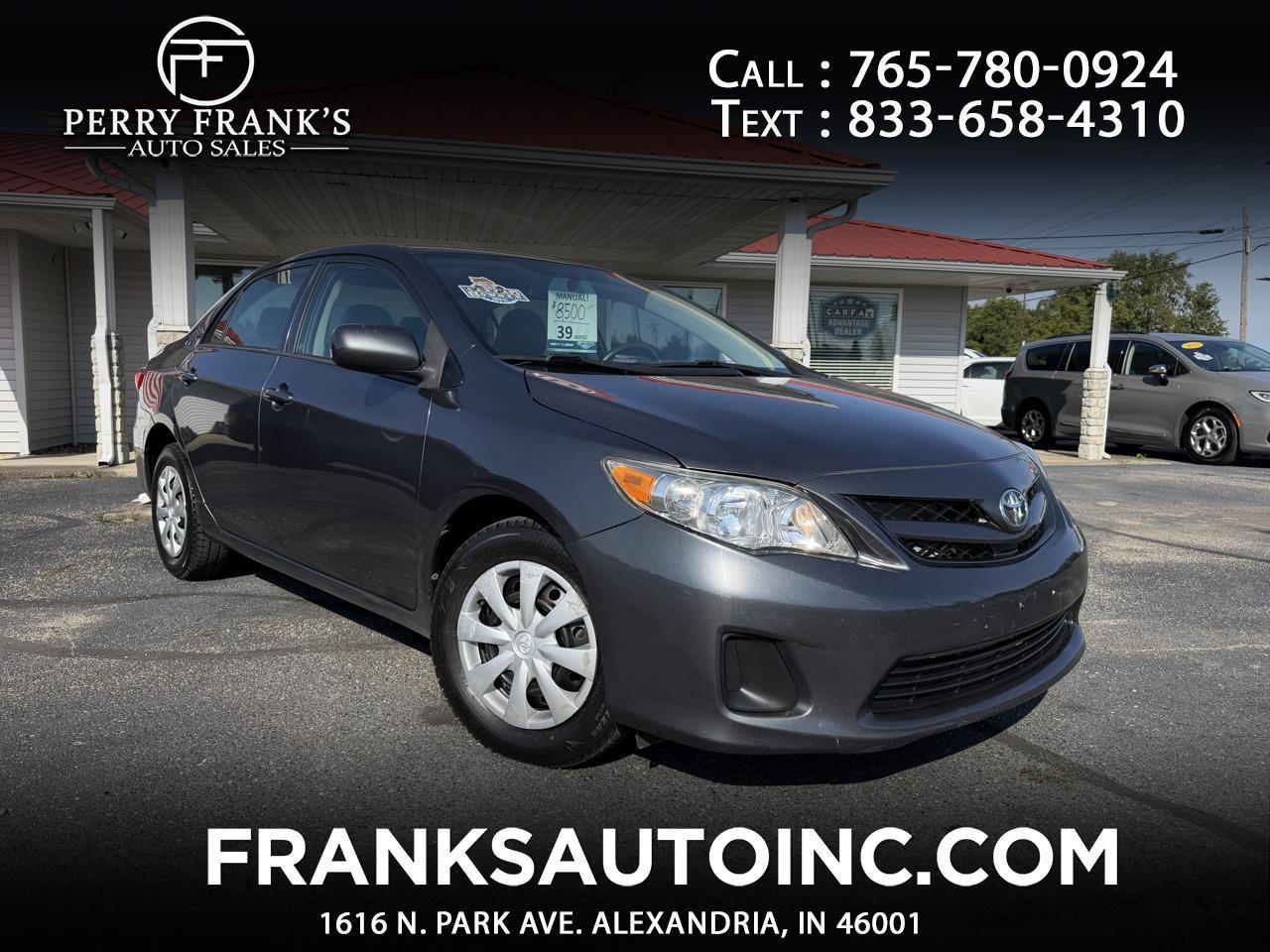 2012 Toyota Corolla 4dr Sdn LE Manual