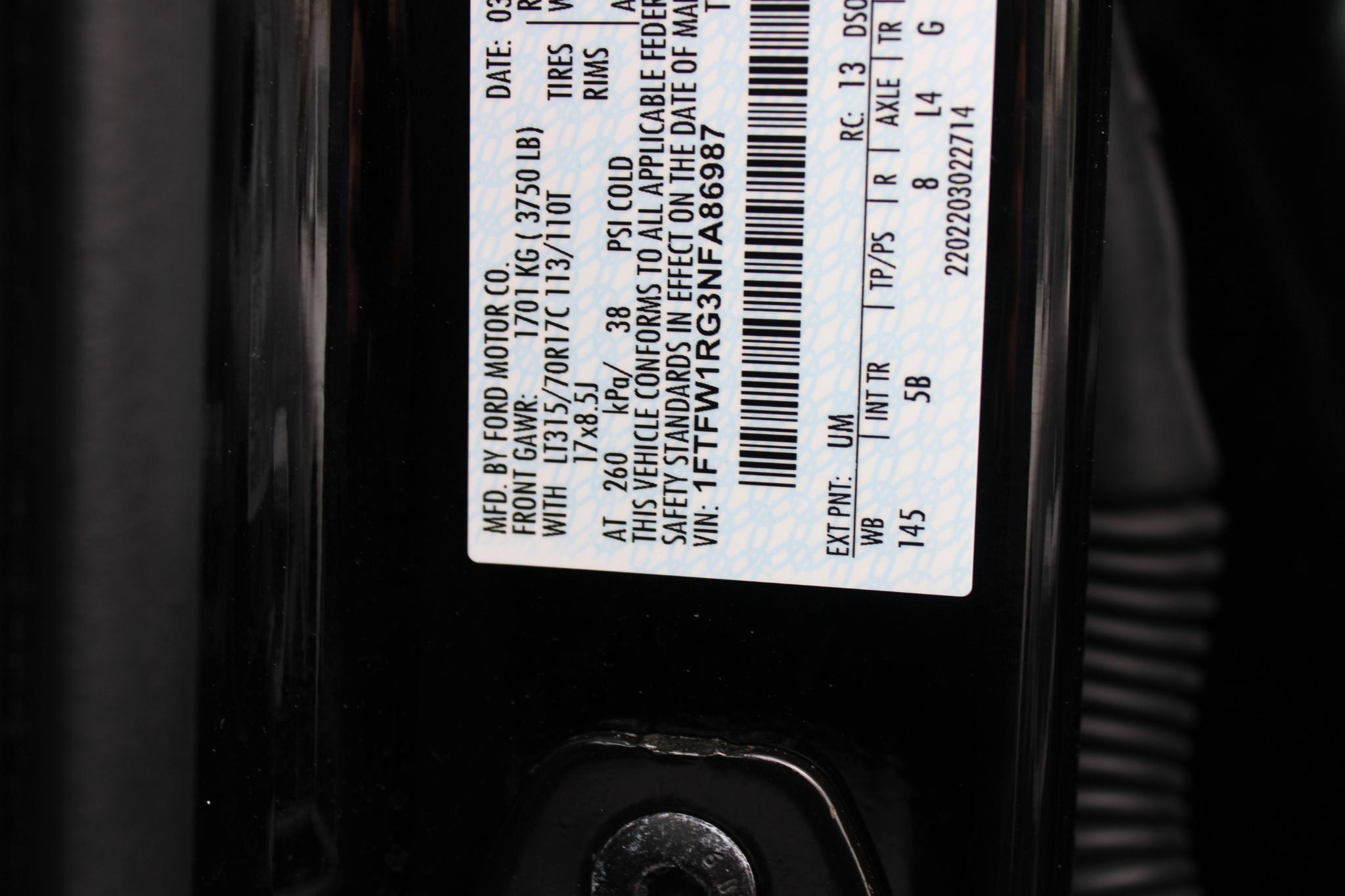 Ford F-150 Raptor 4WD SuperCrew 5.5' Box 2022