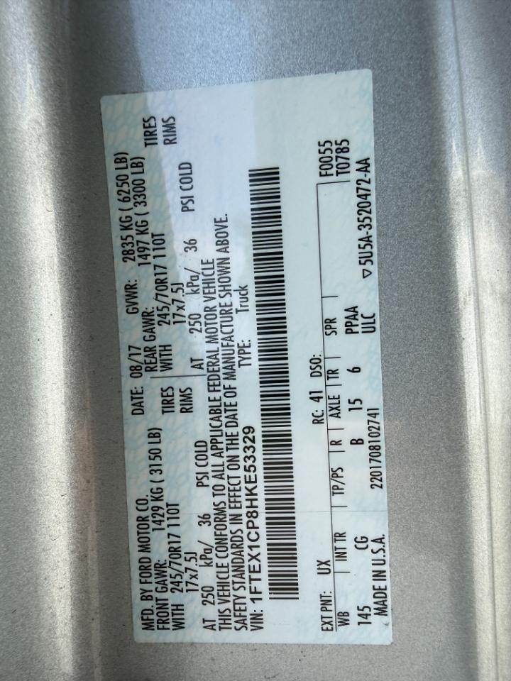 Ford F-150 XL SuperCab 6.5-ft. Bed 2WD 2017