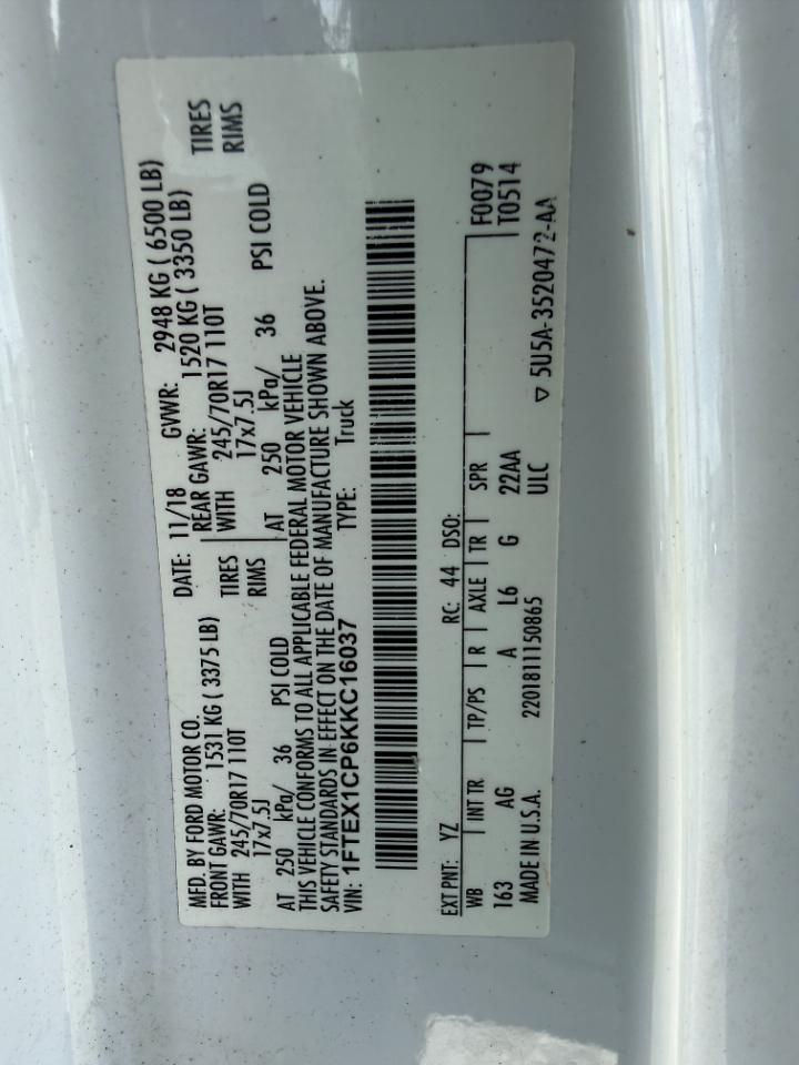 Ford F-150 XL SuperCab 6.5-ft. Bed 2WD 2019