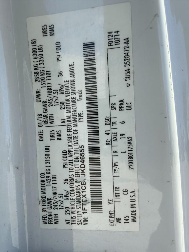 Ford F-150 XL SuperCab 6.5-ft. Bed 2WD 2018