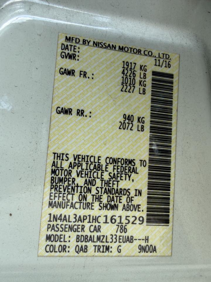 Nissan Altima 2.5 S 2017