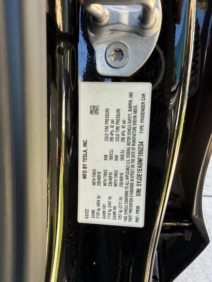 Tesla Model 3 Standard Range Plus 2022