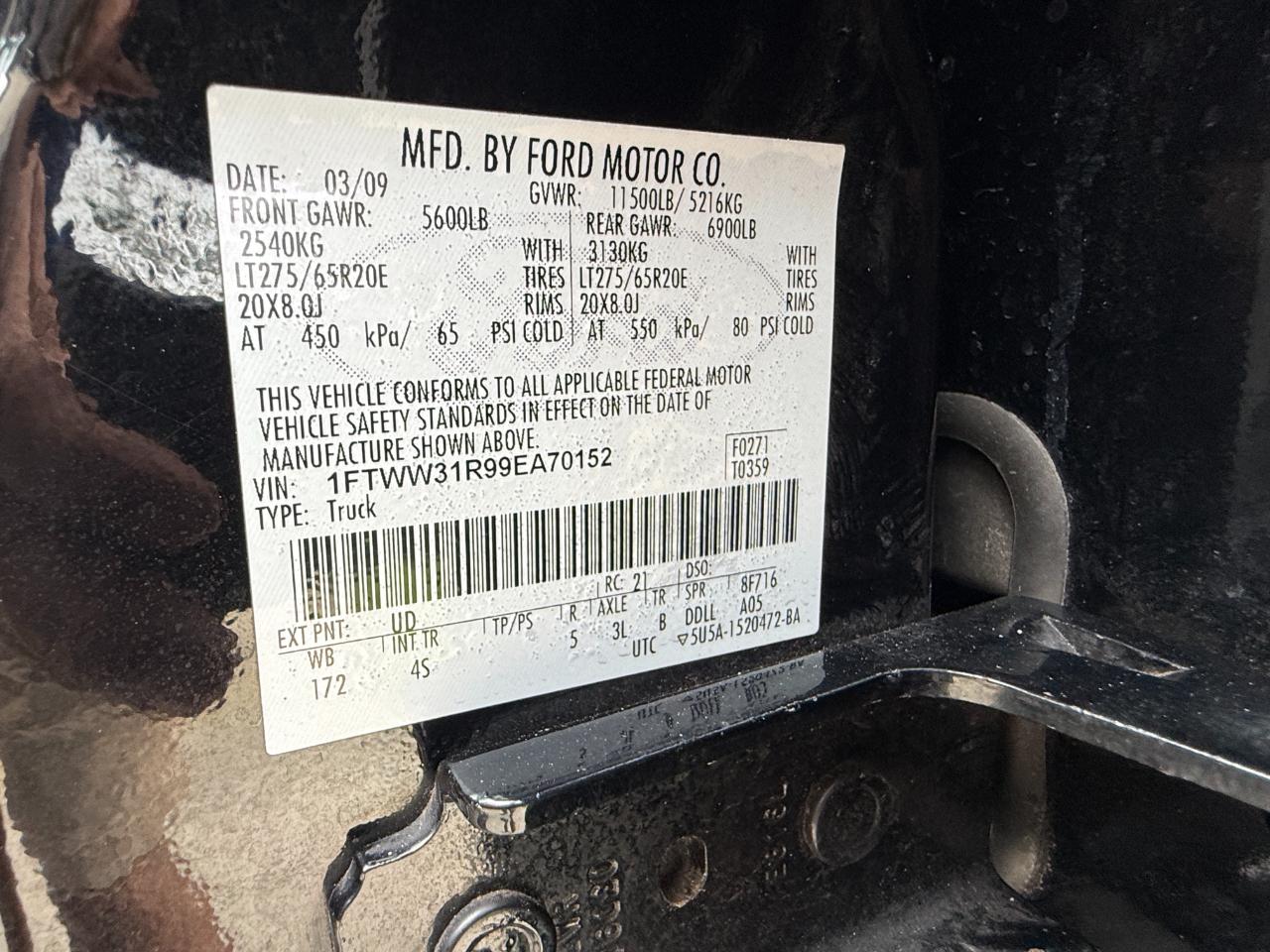 Ford F-350 SD XLT Crew Cab Long Bed 4WD 2009