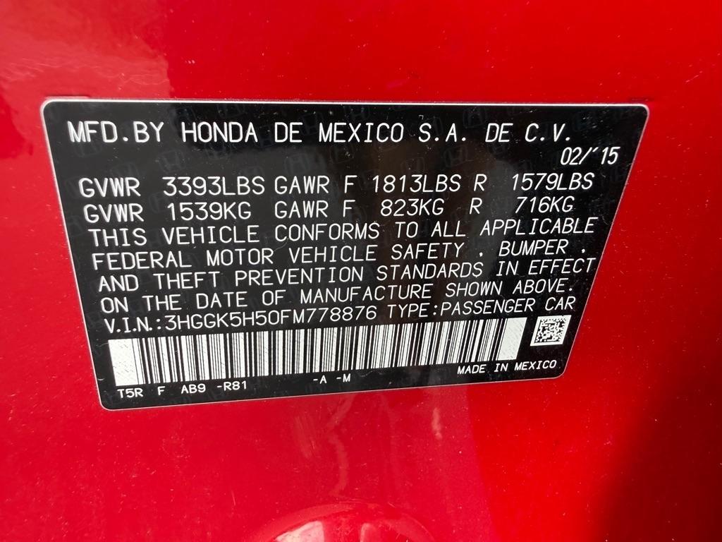 Honda Fit LX CVT 2015