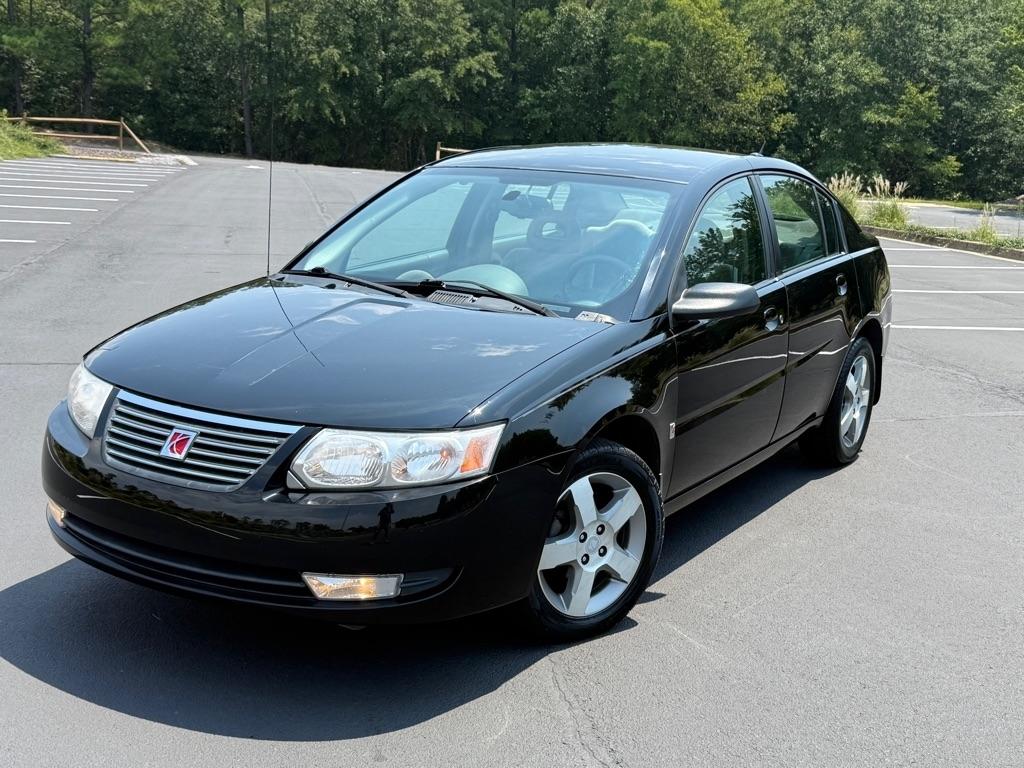 Black 2007 Saturn ION Sedan Front-Wheel Drive Automatic
