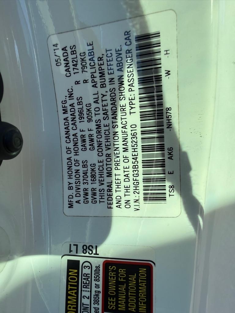Honda Civic LX Coupe CVT 2014