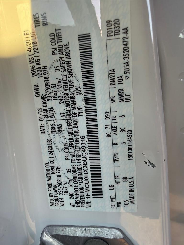 Ford Escape SEL FWD 2013