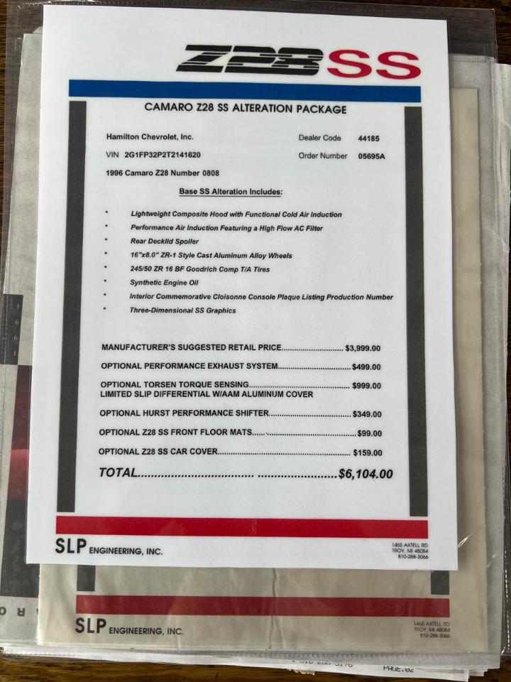 Chevrolet Camaro  1996