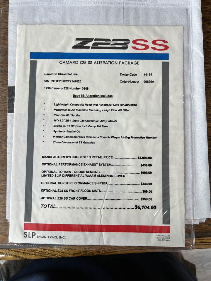 Chevrolet Camaro  1996