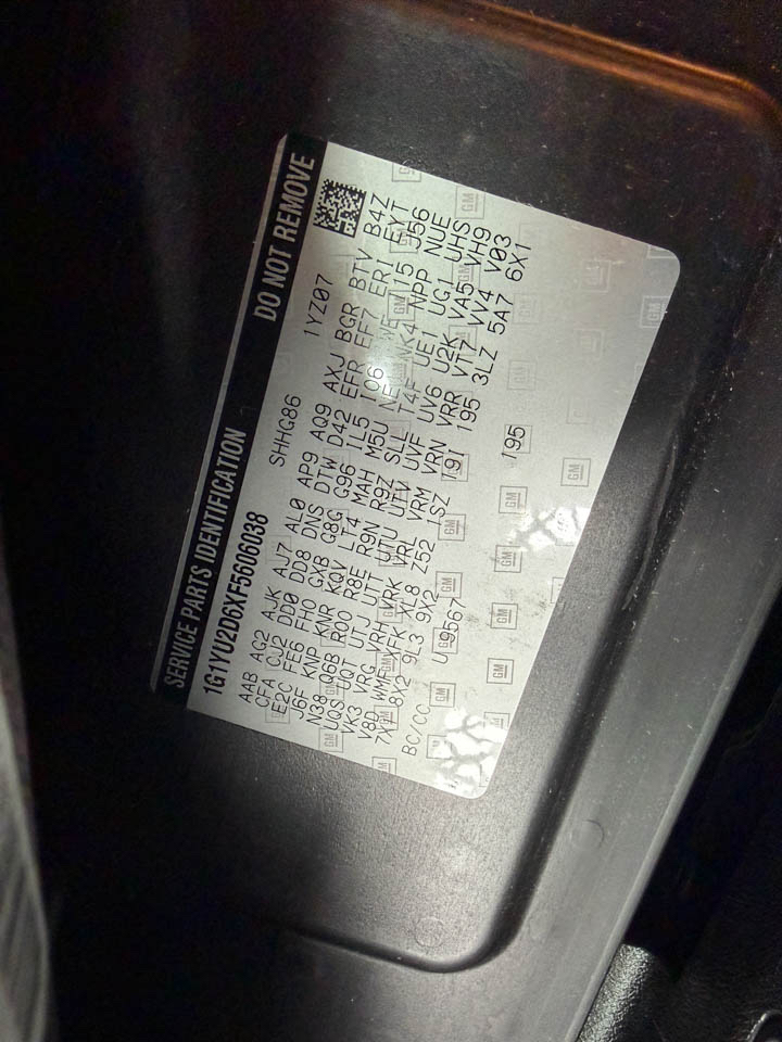 Chevrolet Corvette  2015