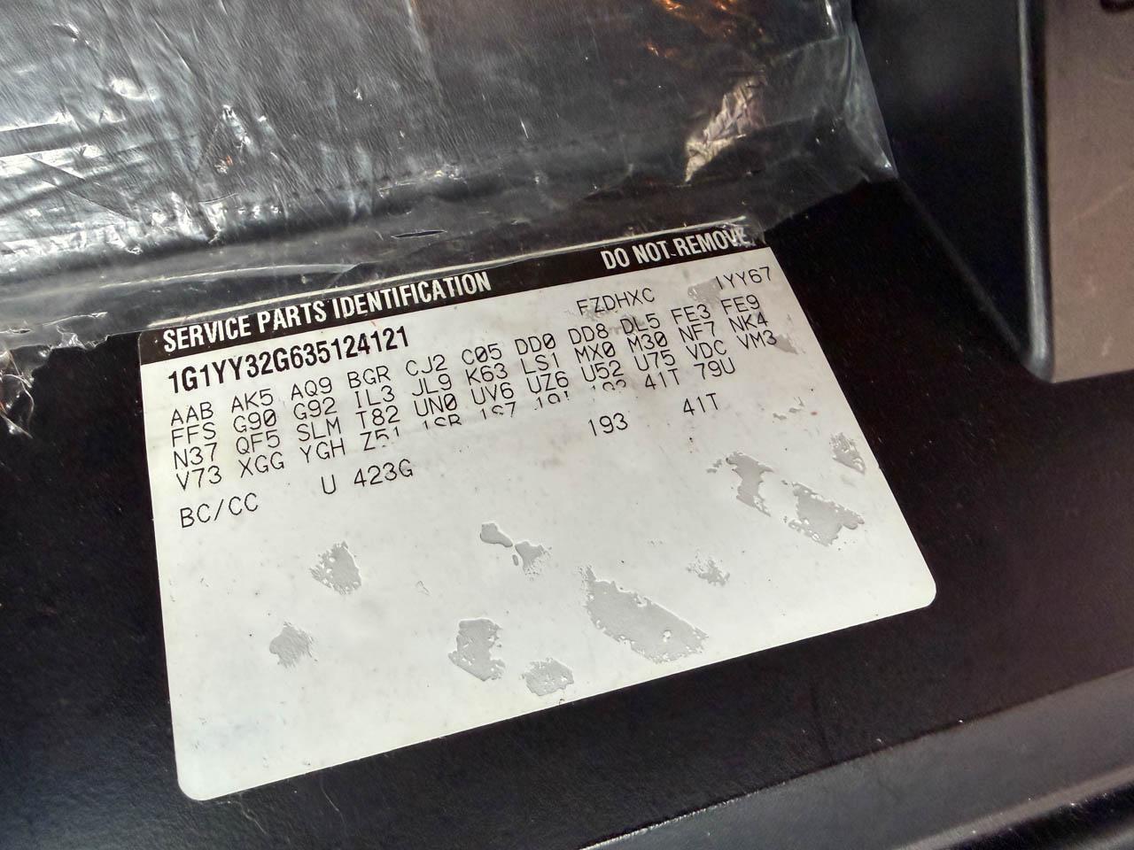 Chevrolet Corvette Convertible 2003