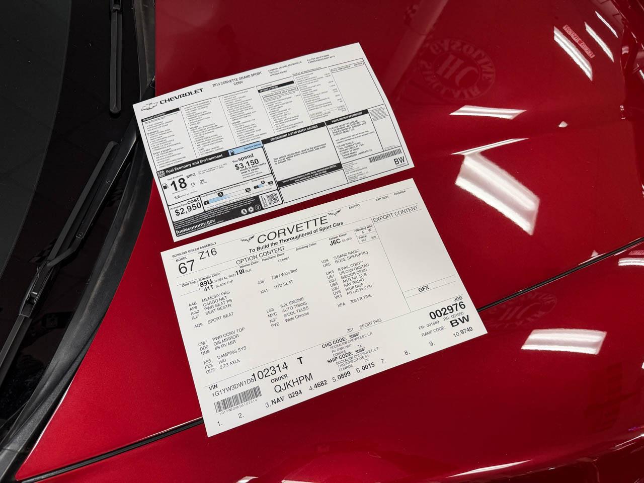 Chevrolet Corvette GS Convertible 3LT 2013