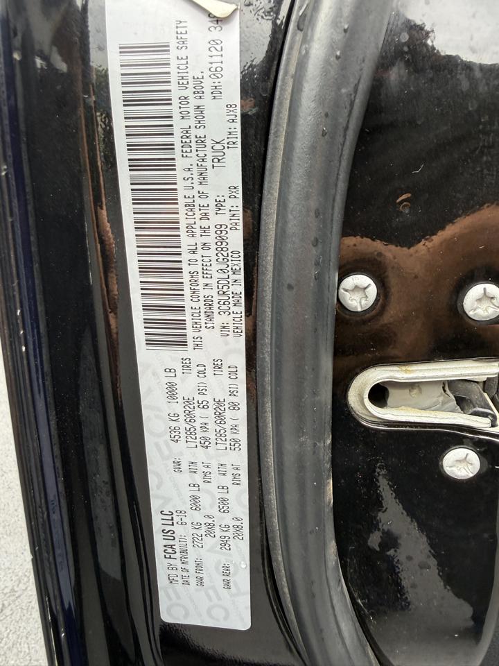 RAM 2500 Lone Star 4x4 Crew Cab 6'4" Box 2018