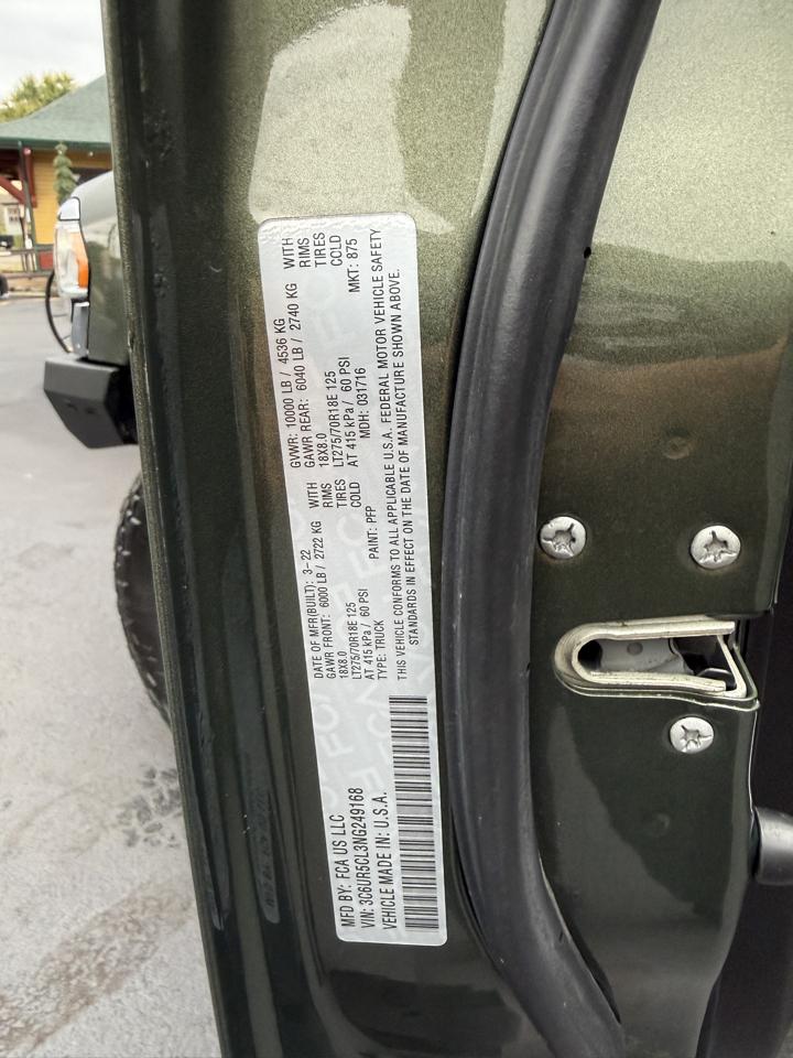 RAM 2500 Tradesman Crew Cab SWB 4WD 2022