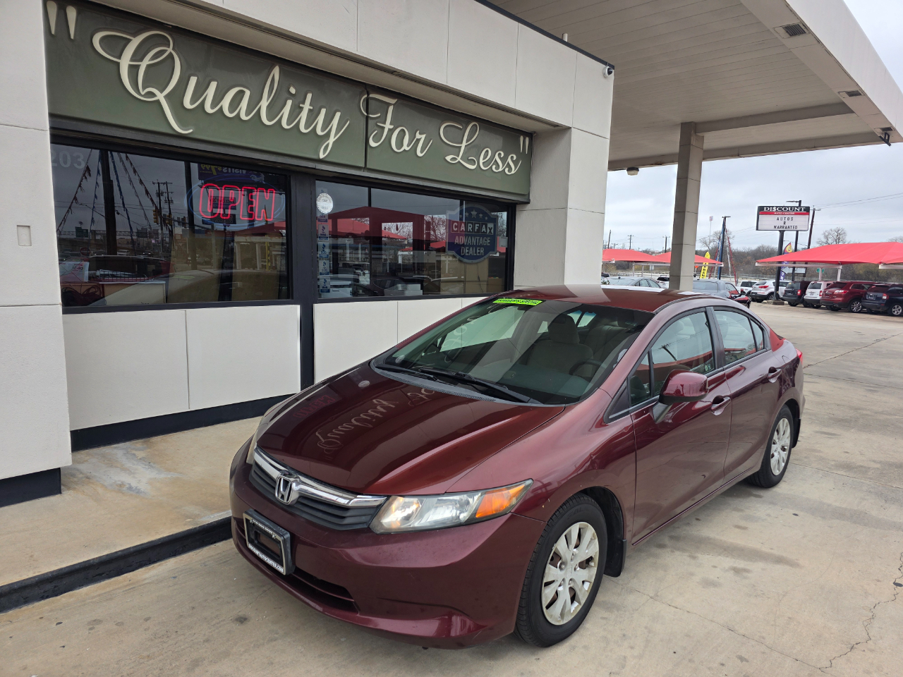 Honda Civic LX Sedan 5-Speed AT 2012