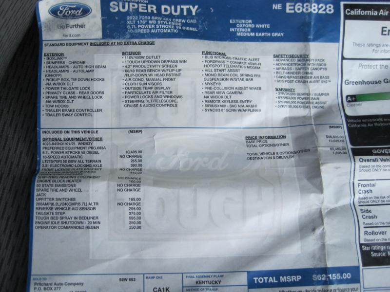 Ford F-250 SD XLT Crew Cab Long Bed 4WD 2022