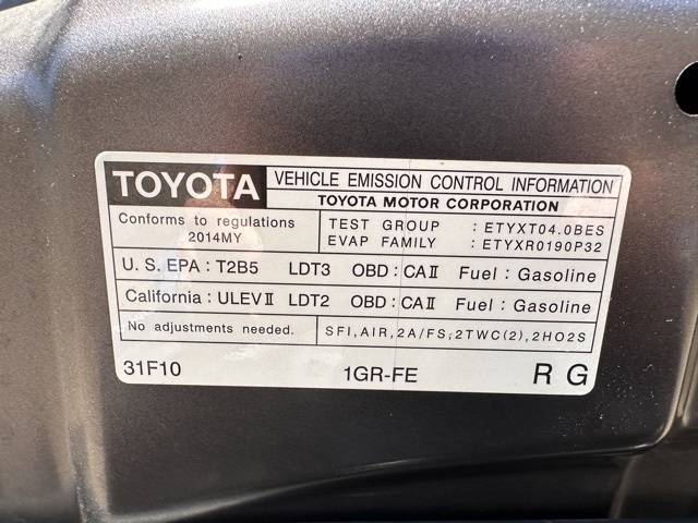 Toyota 4Runner  2014