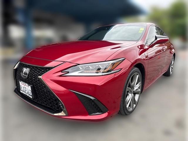 Red 2019 Lexus ES 350 F Sport FWD Sedan Front-Wheel Drive 8-Speed Dual Clutch