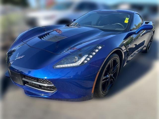 Blue 2017 Chevrolet Corvette Stingray 1LT Coupe RWD Coupe Rear-Wheel Drive 8-Speed Automatic