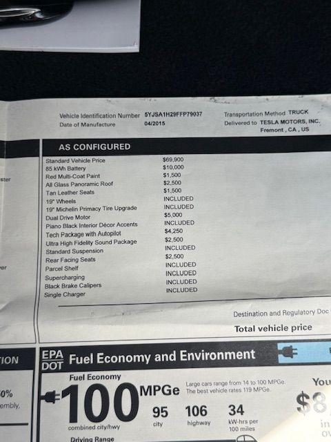 Tesla Model S 85D 2015