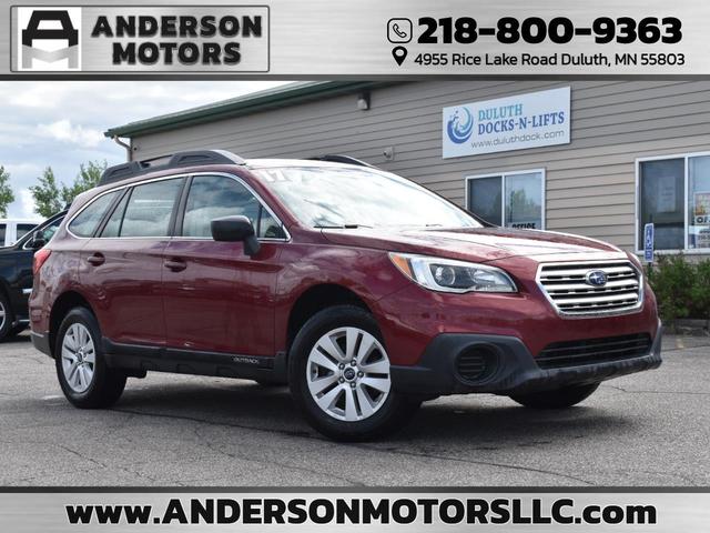 Red 2017 Subaru Outback Wagon All-Wheel Drive Continuously Variable Transmission