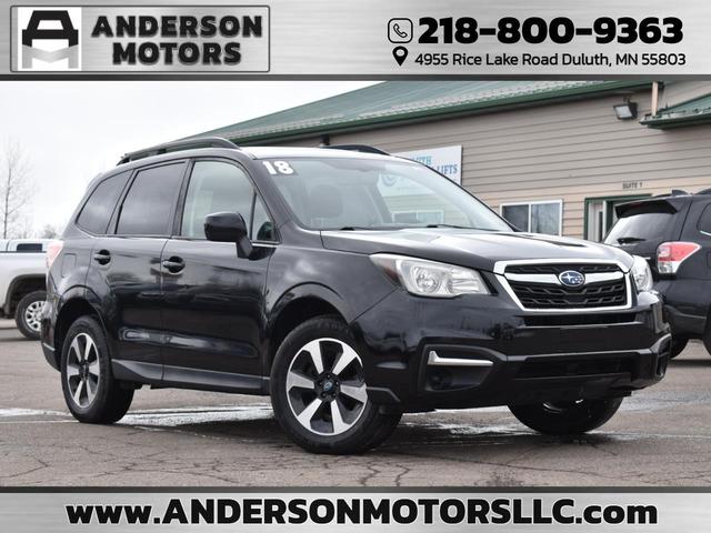 Black 2018 Subaru Forester 2.5i Premium SUV / Crossover All-Wheel Drive Continuously Variable Transmission