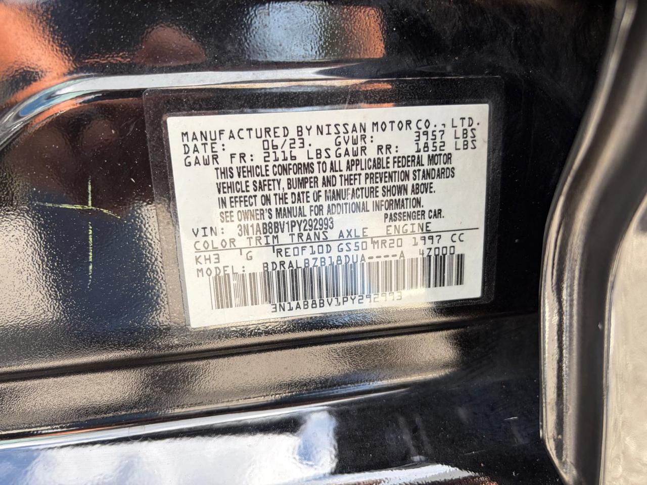 Nissan Sentra S CVT 2023