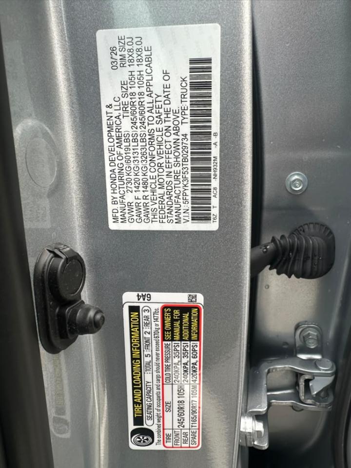 Honda Ridgeline RTL AWD 2026