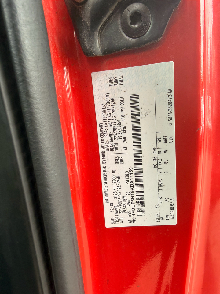 Ford F-550 Regular Cab DRW 4WD 2019