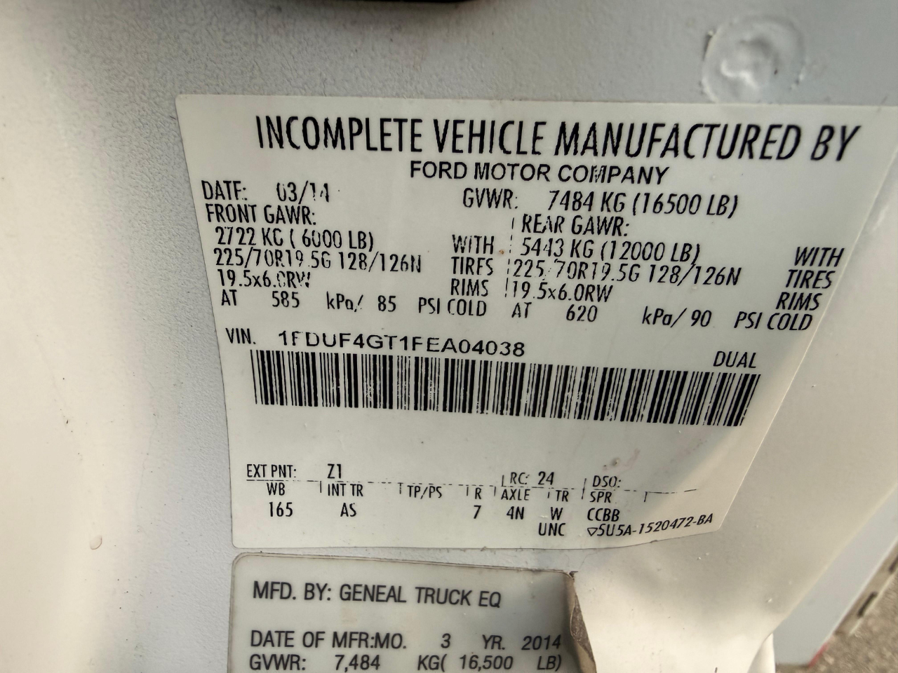 Ford F-450 SD Regular Cab DRW 2WD 2015