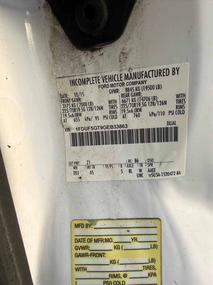 Ford F-550 Regular Cab DRW 2WD 2016