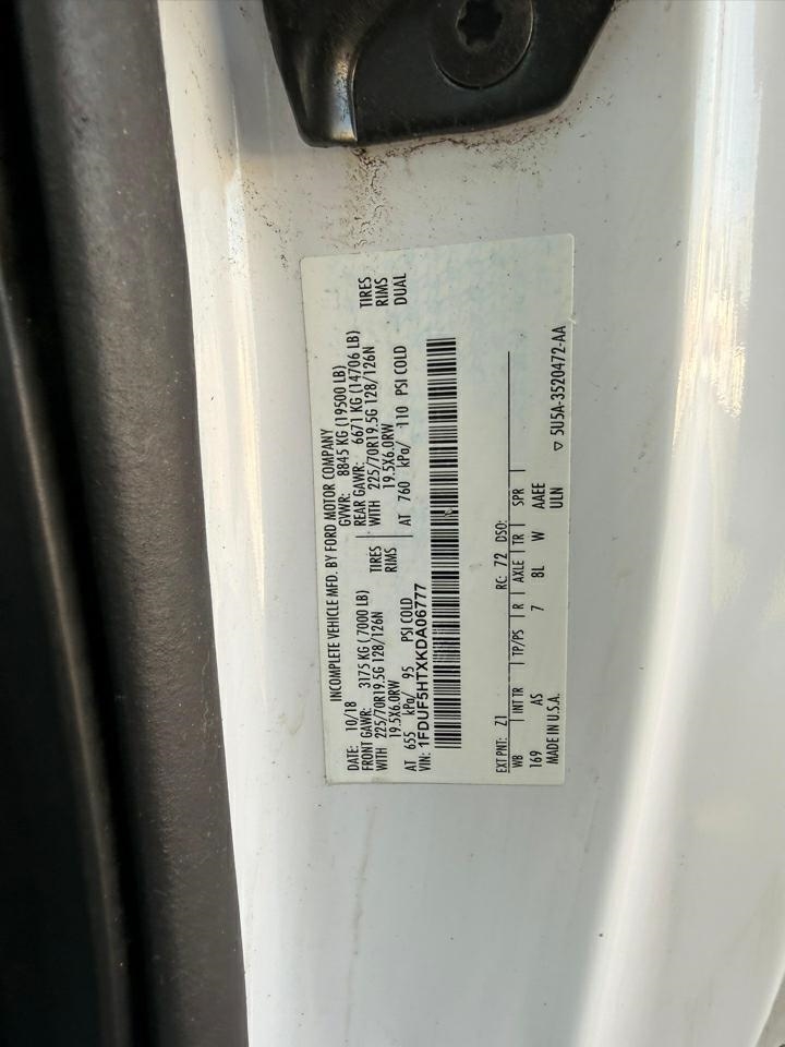 Ford F-550 Regular Cab DRW 4WD 2019