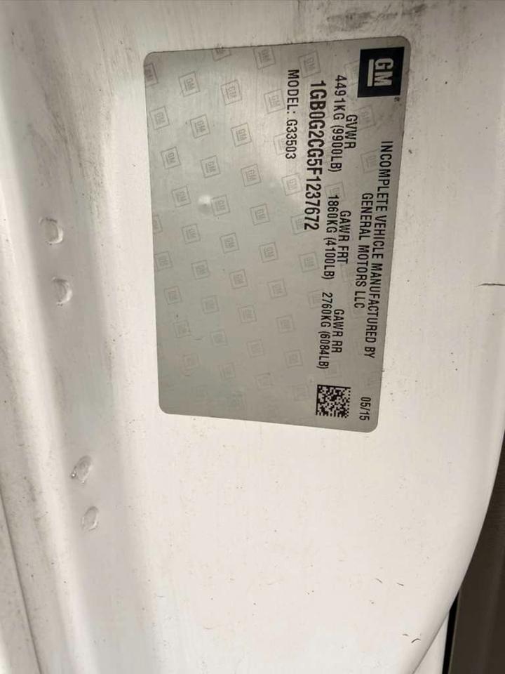 Chevrolet Express G3500 139" 2015